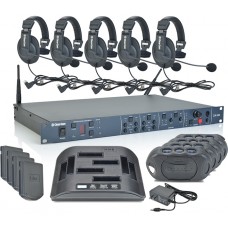 Clear-Com DX410 4 Belt Pack Wireless Intercom System