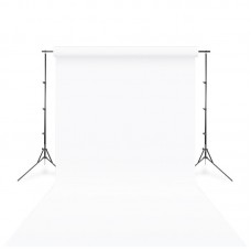 Background Kertas Set (2.7m x 6m) - White + Stand